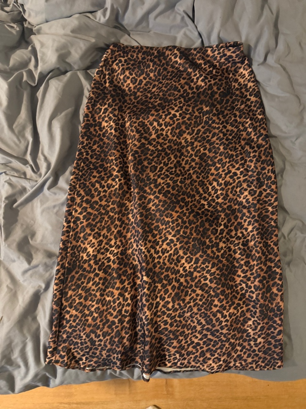 Rachel Zoe Leopard-Pattern Satin Skirt - Brown & Black